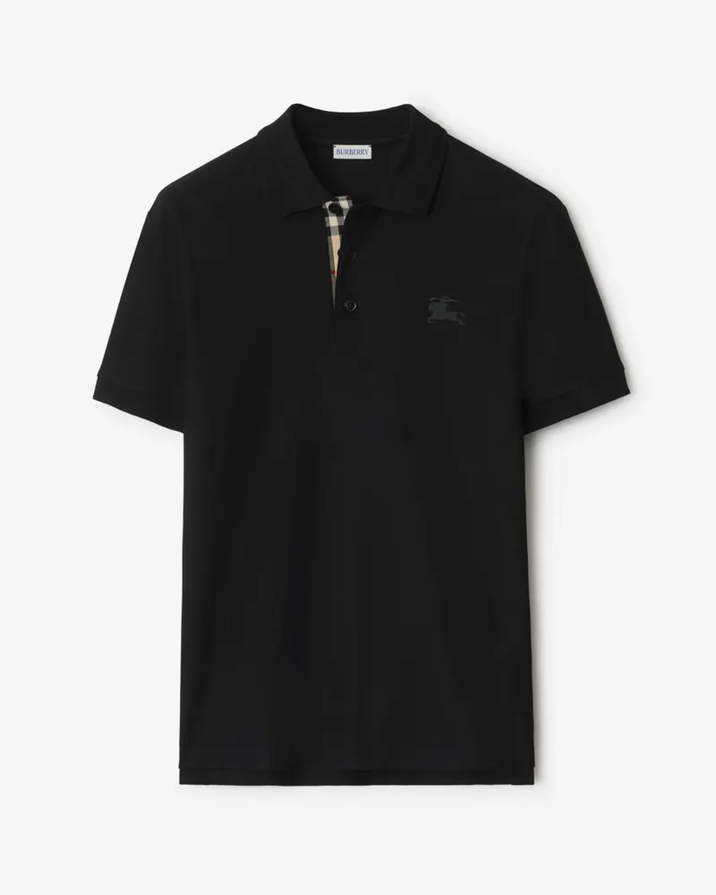 Burberry Baumwoll-Poloshirt , Size Schwarz