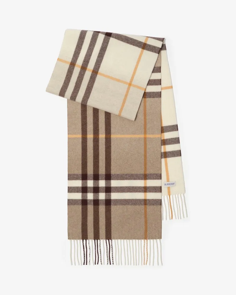Burberry Kaschmirschal in Check mit Farbverlauf Vole
