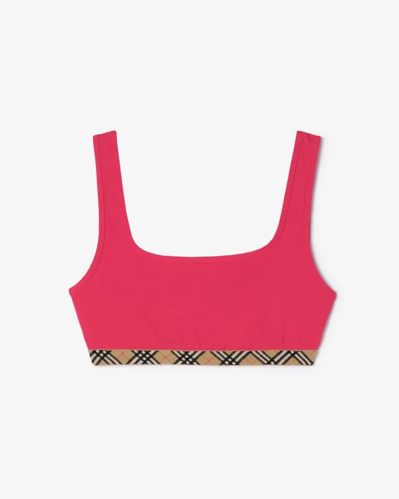Burberry Bikinioberteil mit Karobesatz Jam