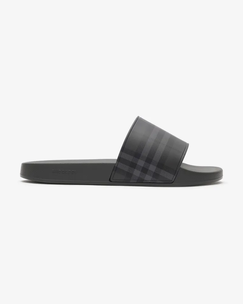 Burberry Slides in Check , Size Iron