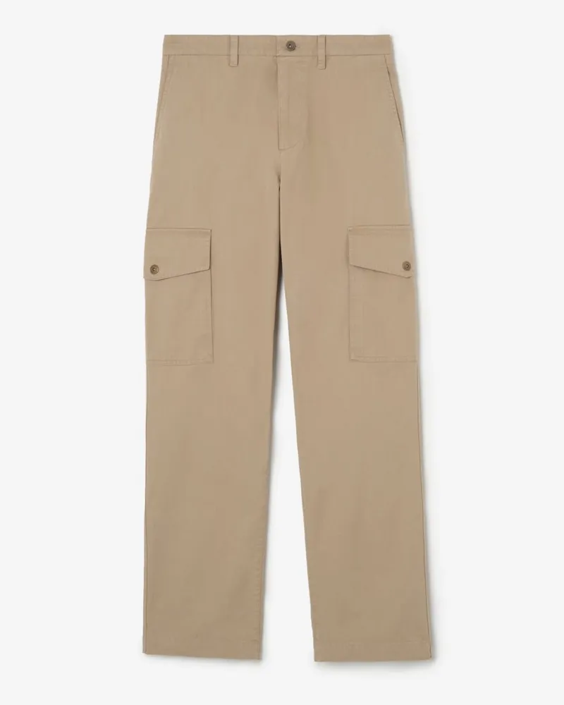 Burberry Baumwolltwill-Cargohose , Size Saltmarsh