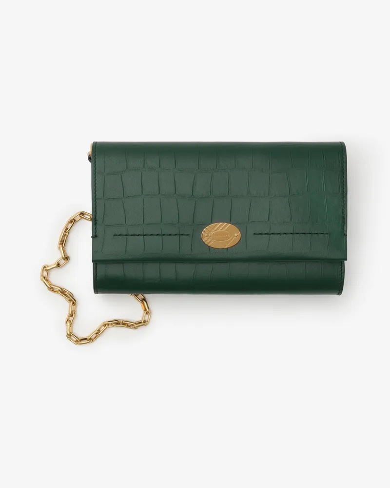 Burberry Brieftasche „Cotswolds“ mit Kettenriemen Ivy-grün