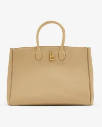 Burberry Mittelgroße Henkeltasche „Rocking Horse Sand