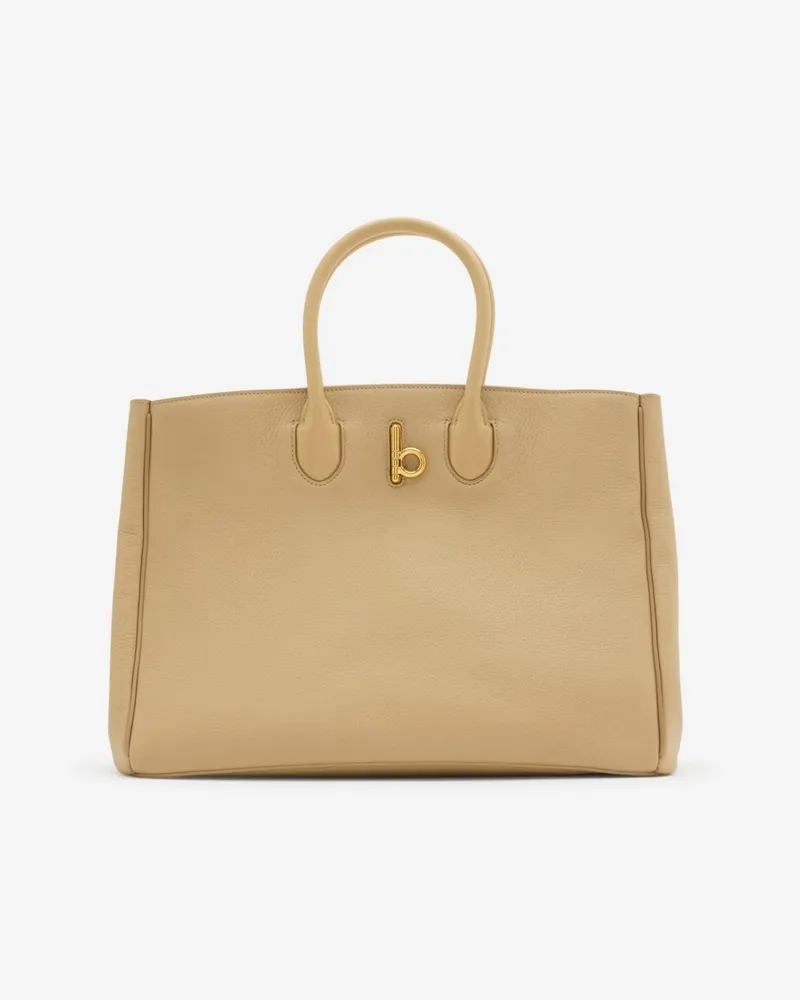 Burberry Mittelgroße Henkeltasche „Rocking Horse Sand