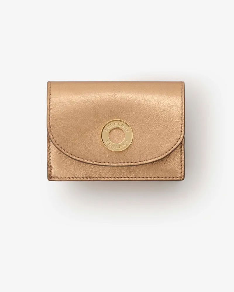 Burberry Brieftasche aus Metallic-Leder Trumpet