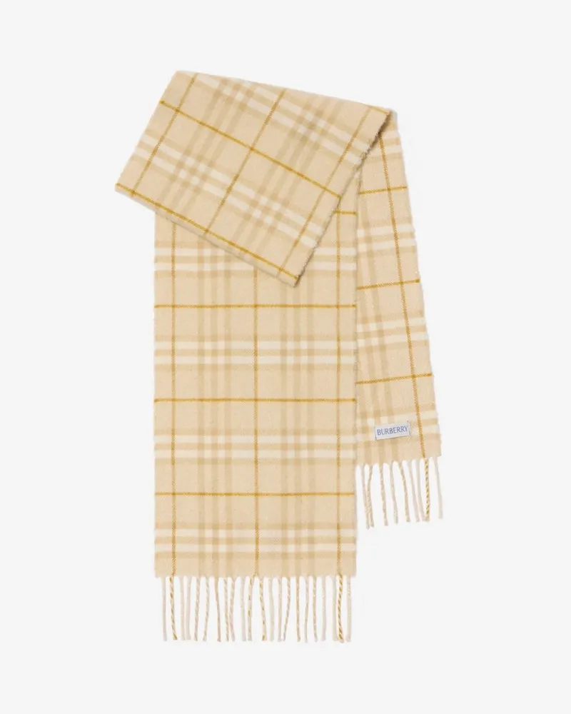 Burberry Kaschmirmisch-Schal in Check , Size White
