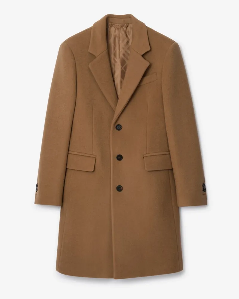 Burberry Eleganter Wollmantel Fawn-beige