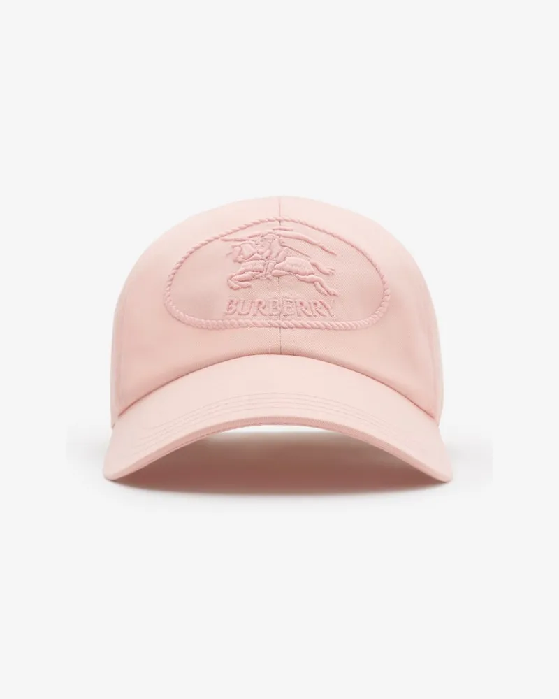Burberry Gabardine-Basecap mit Knight Stamp Flora