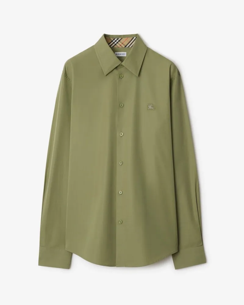 Burberry Schmal geschnittenes Baumwollhemd Wreath