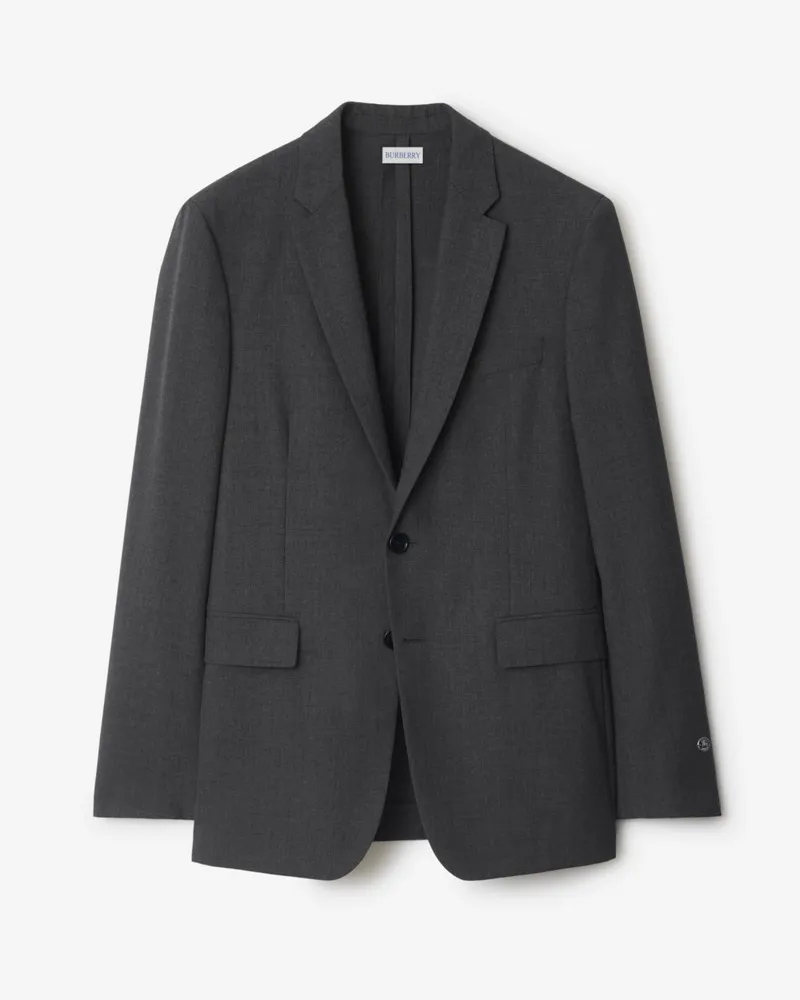 Burberry Wolljackett Rock-grau
