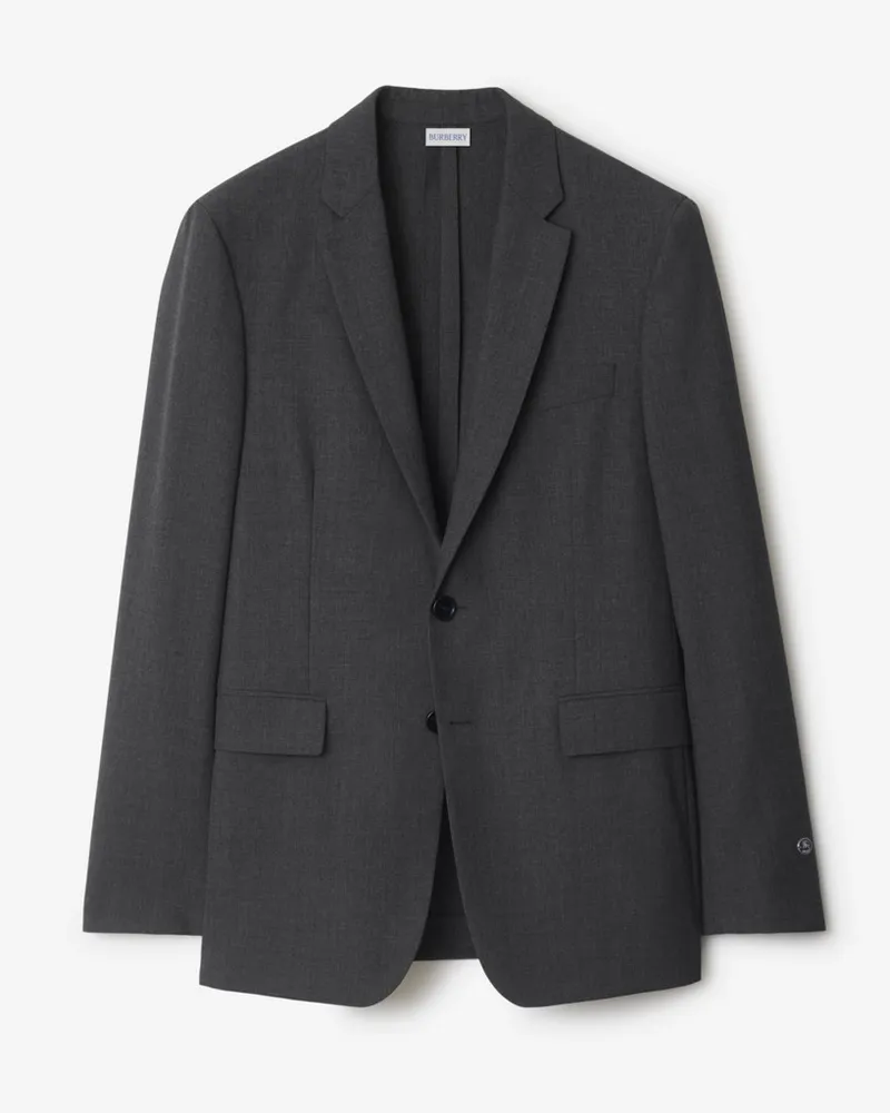 Burberry Wolljackett Rock-grau