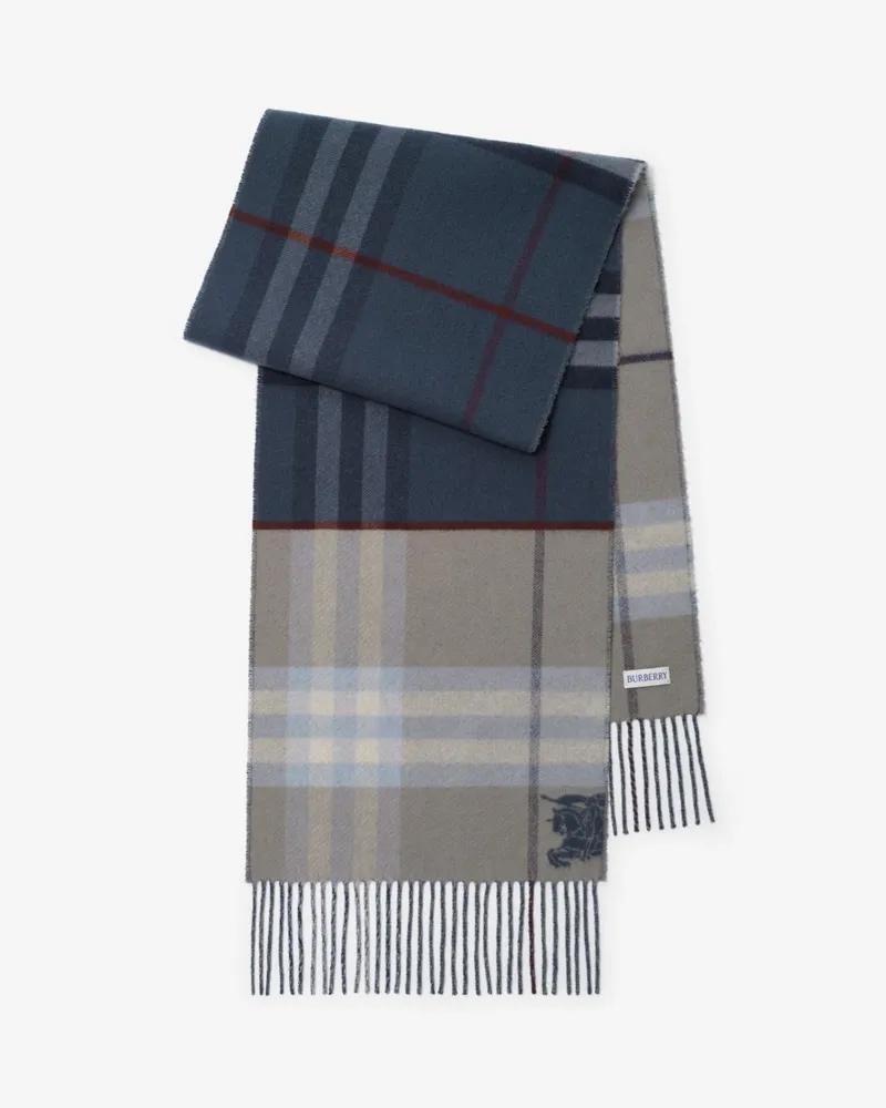 Burberry Kaschmirschal in kontrastierendem Check Horizon