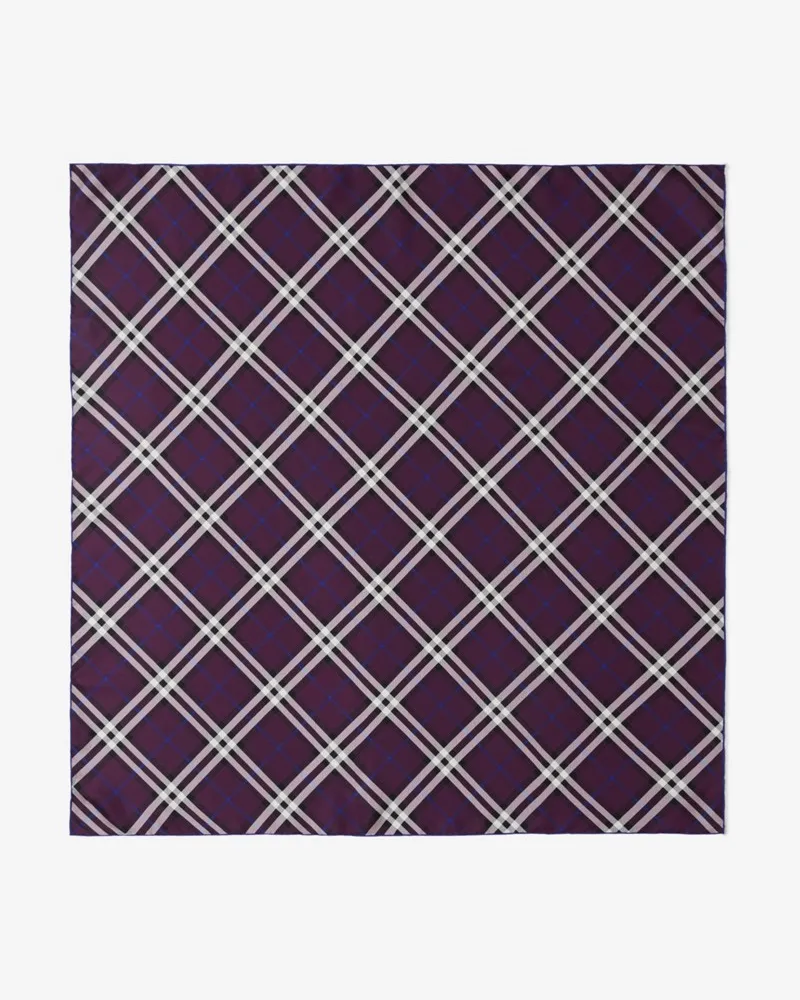 Burberry Seidenschal in Check Pansy