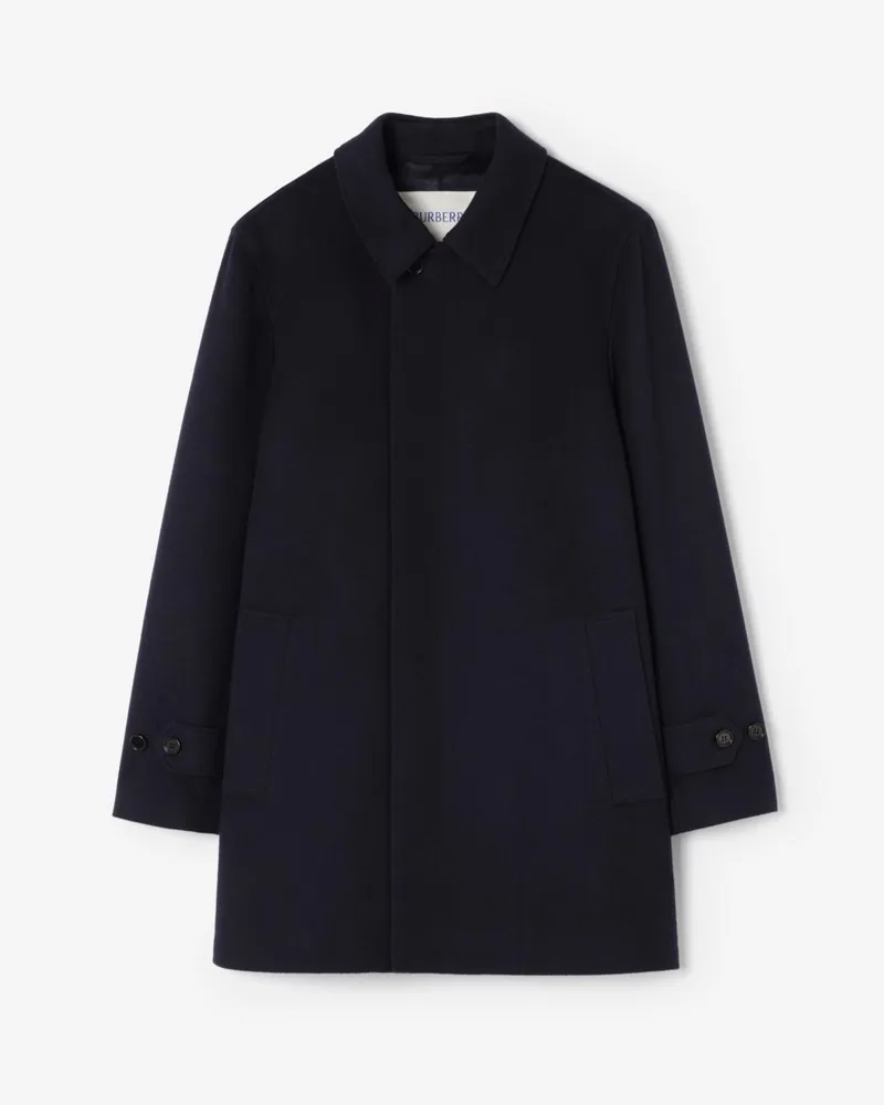 Burberry Mittellanger Kaschmir-Car Coat , Size Marineblau