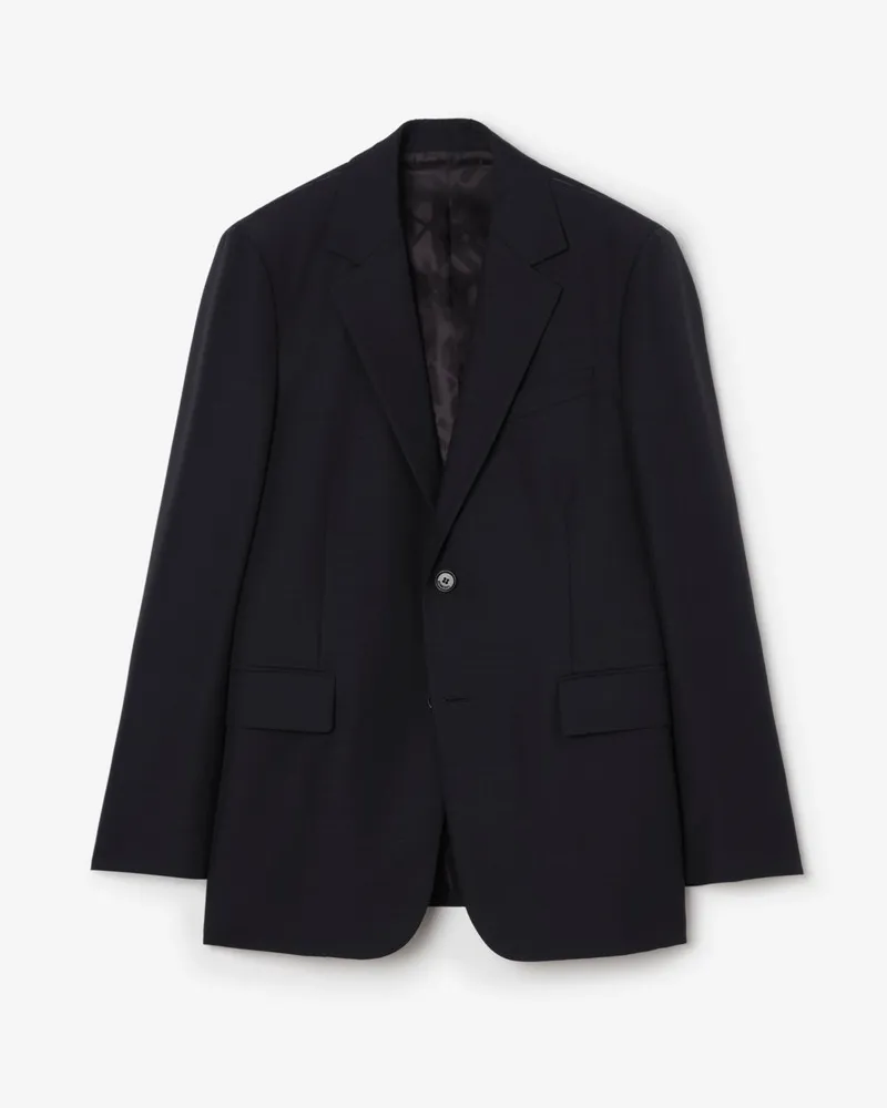 Burberry Jackett aus Wolle und Mohair , Size Navy