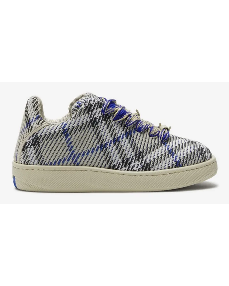 Burberry Sneaker „Box“ mit gestricktem Karomuster Lichen