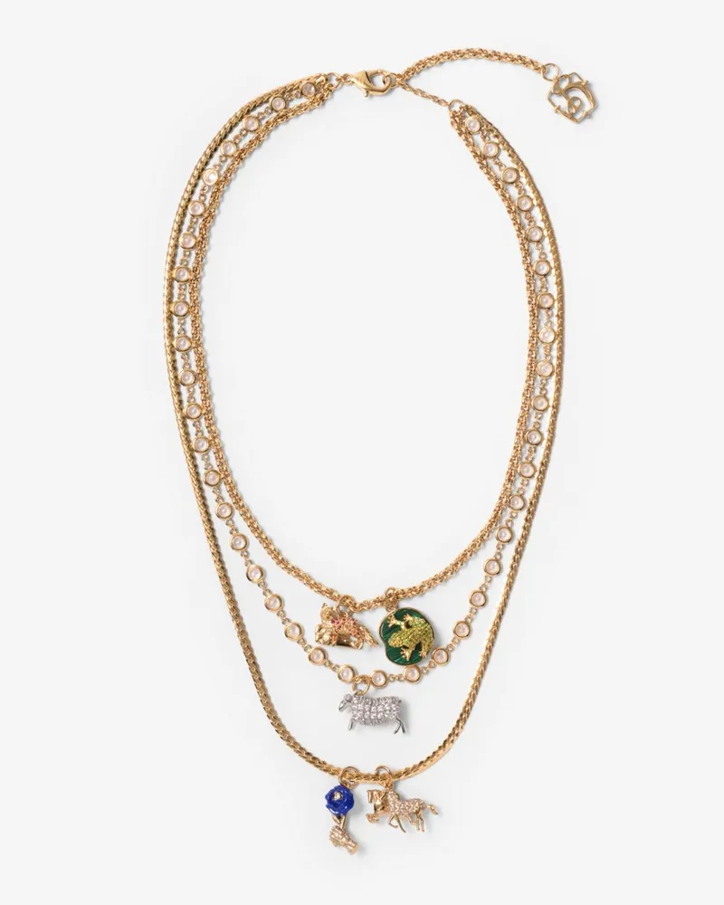 Burberry Triple-Layer-Kette „Charm Gold