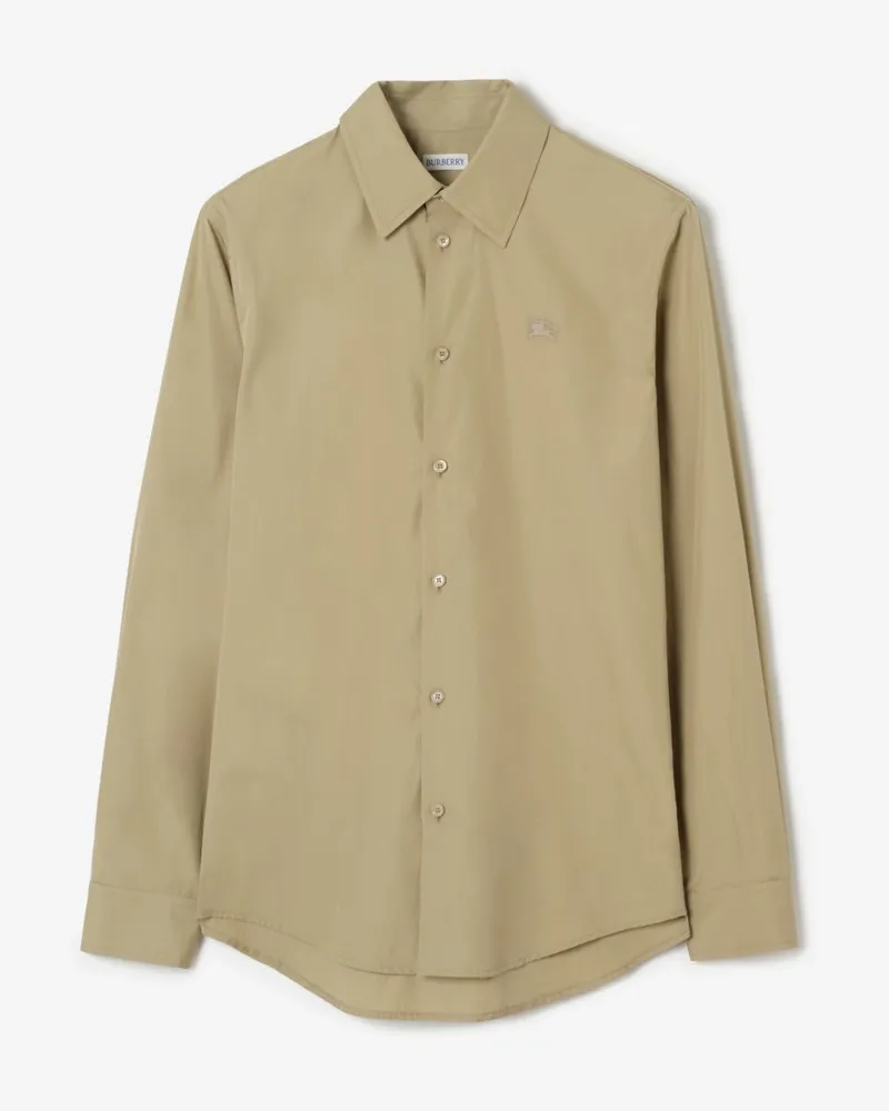 Burberry Klassisches Hemd aus Baumwollpopelin , Size Sparrow-beige