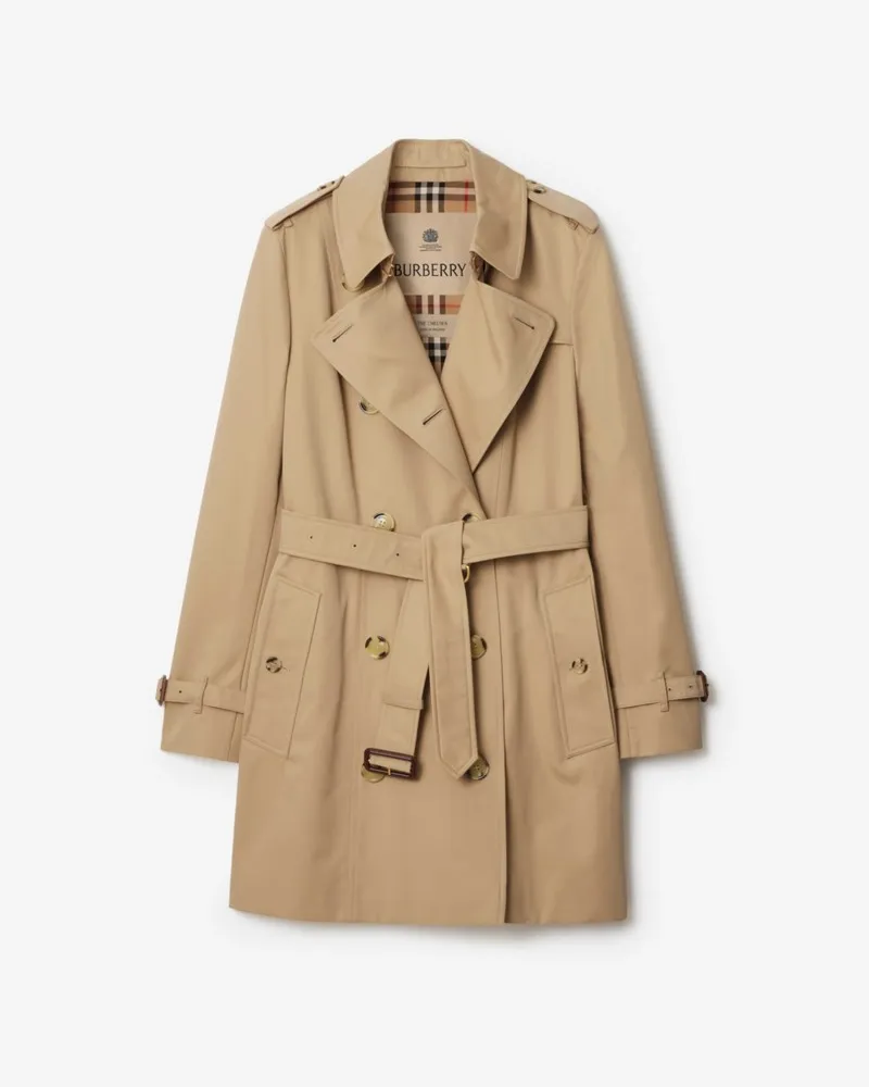 Burberry Kurzer Heritage-Trenchcoat „Chelsea“ , Size Honey-beige