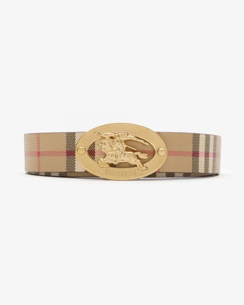 Burberry Wendegürtel in Check mit ovaler Schnalle Archive