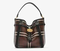 Bucket Bag in Check im Kleinformat
