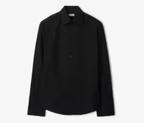 Schmal geschnittenes Baumwoll-Seiden-Smokinghemd , Size