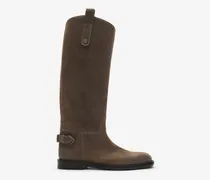 Stiefel „Cavalier“ aus Veloursleder , Size