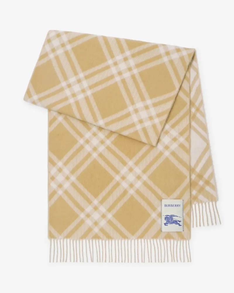 Burberry Schal aus Alpakawolle in Check Finch