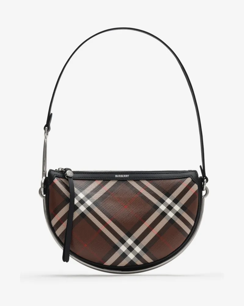 Burberry Kleine Satteltasche „Bridle Chocolate-braun
