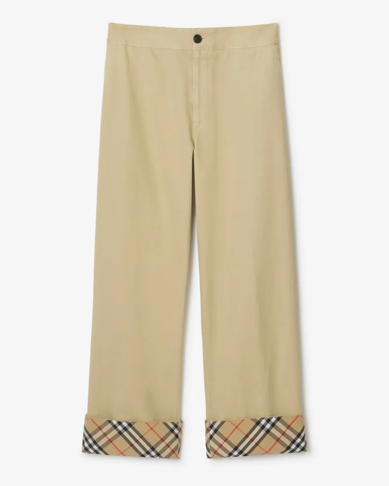 Burberry Hose aus Gabardine Hamper-beige