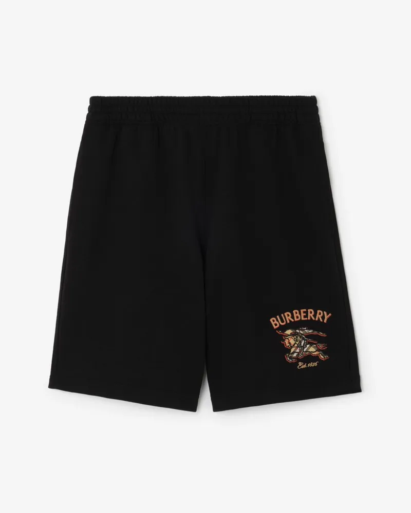 Burberry Baumwollshorts mit Knight in Check , Size Black