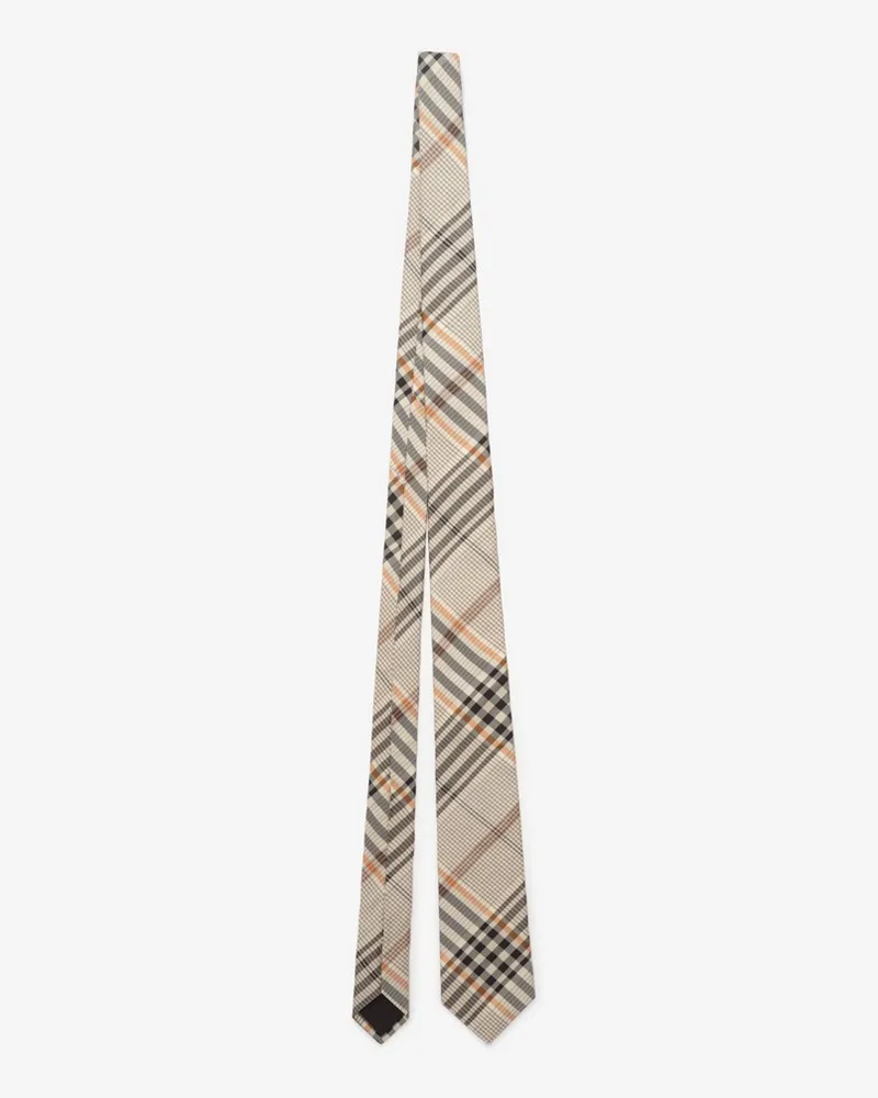 Burberry Seidenkrawatte in Check Finch