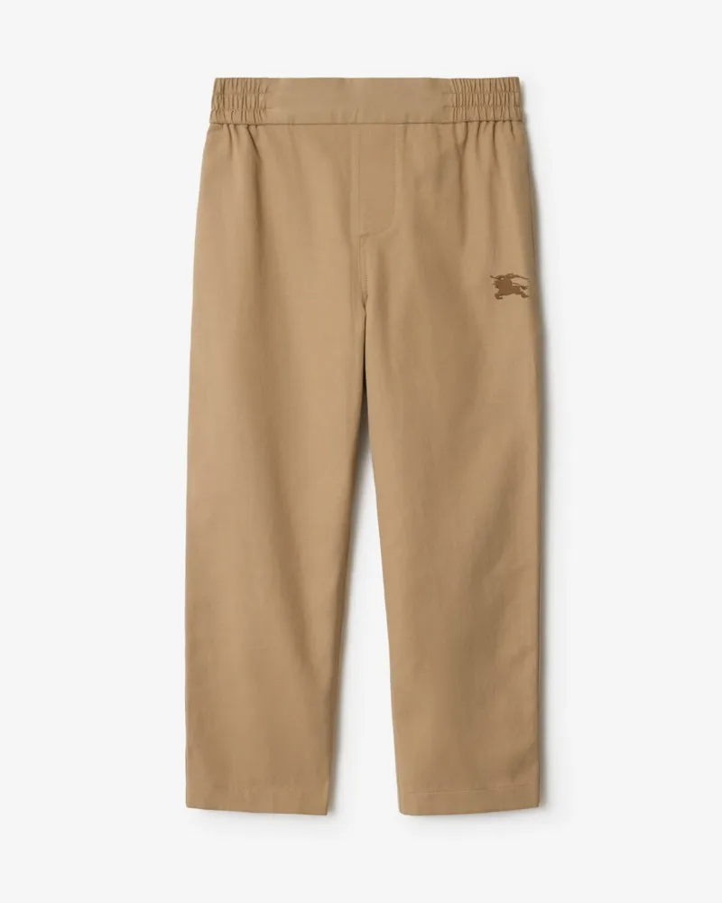 Burberry Baumwollmisch-Hose Sand