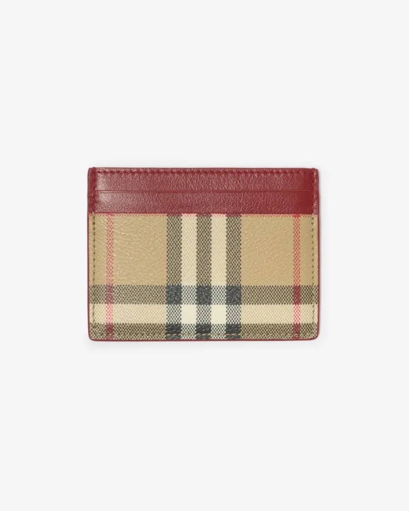 Burberry Kartenetui in Check Vintage-beige