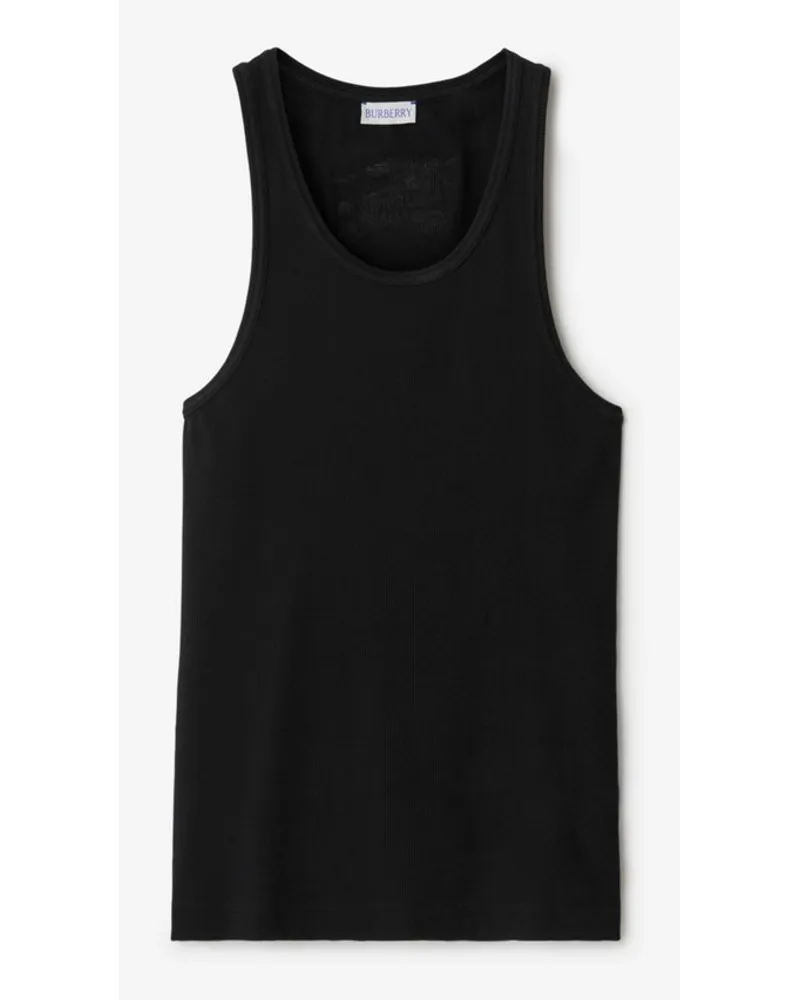 Burberry Stretchbaumwoll-Tanktop Schwarz