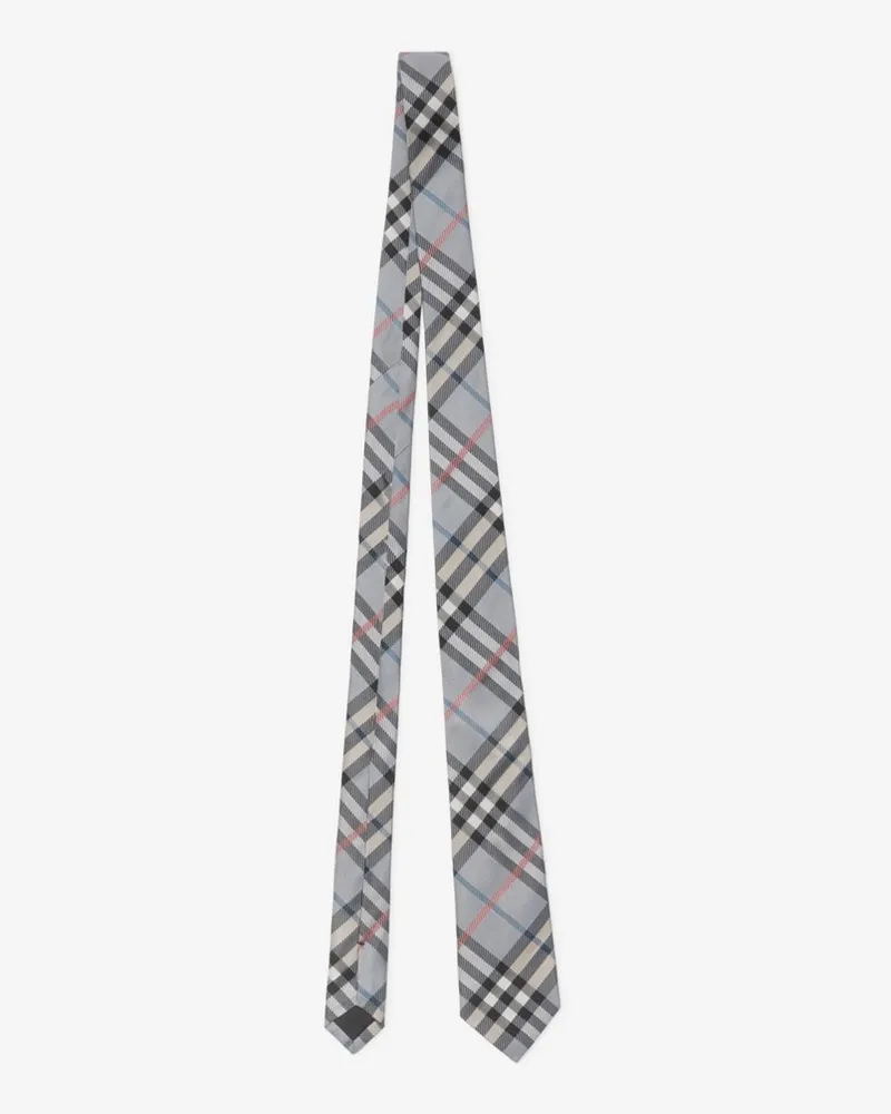 Burberry Seidenkrawatte in Check Glacier