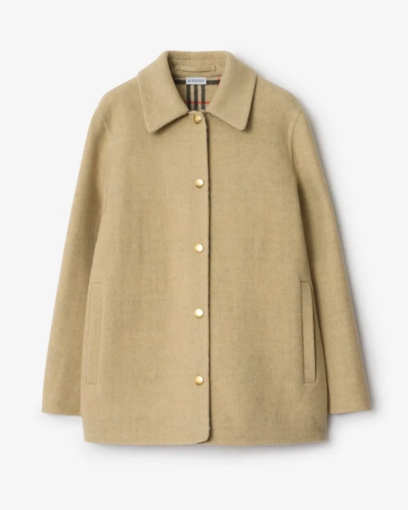 Burberry Hemdjacke aus Wolle , Size Sand-beige