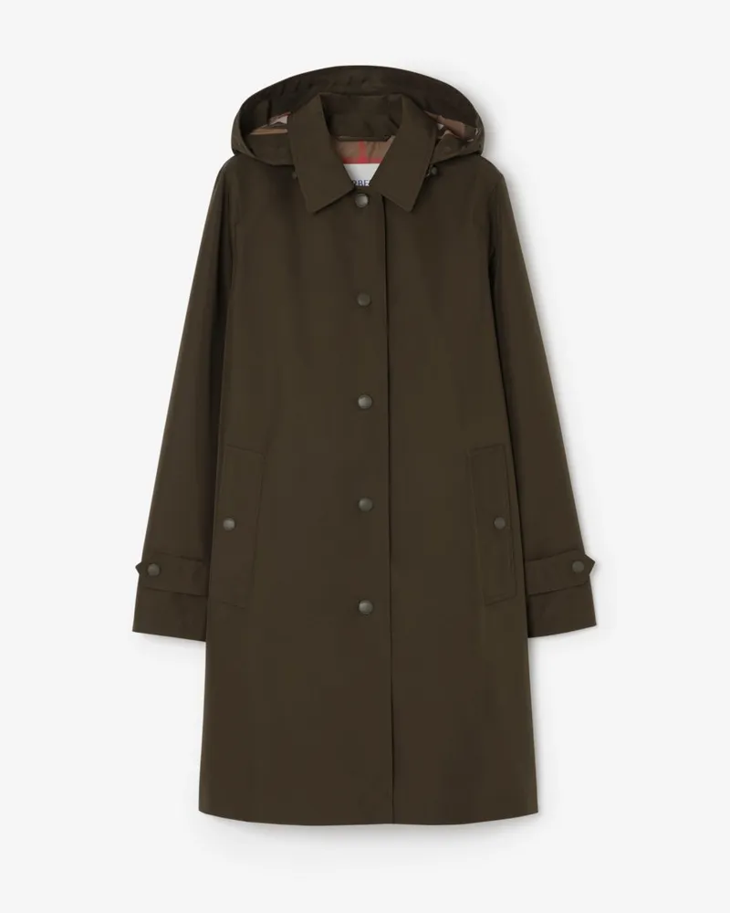 Burberry Car Coat mit Kapuze , Size Snug-braun