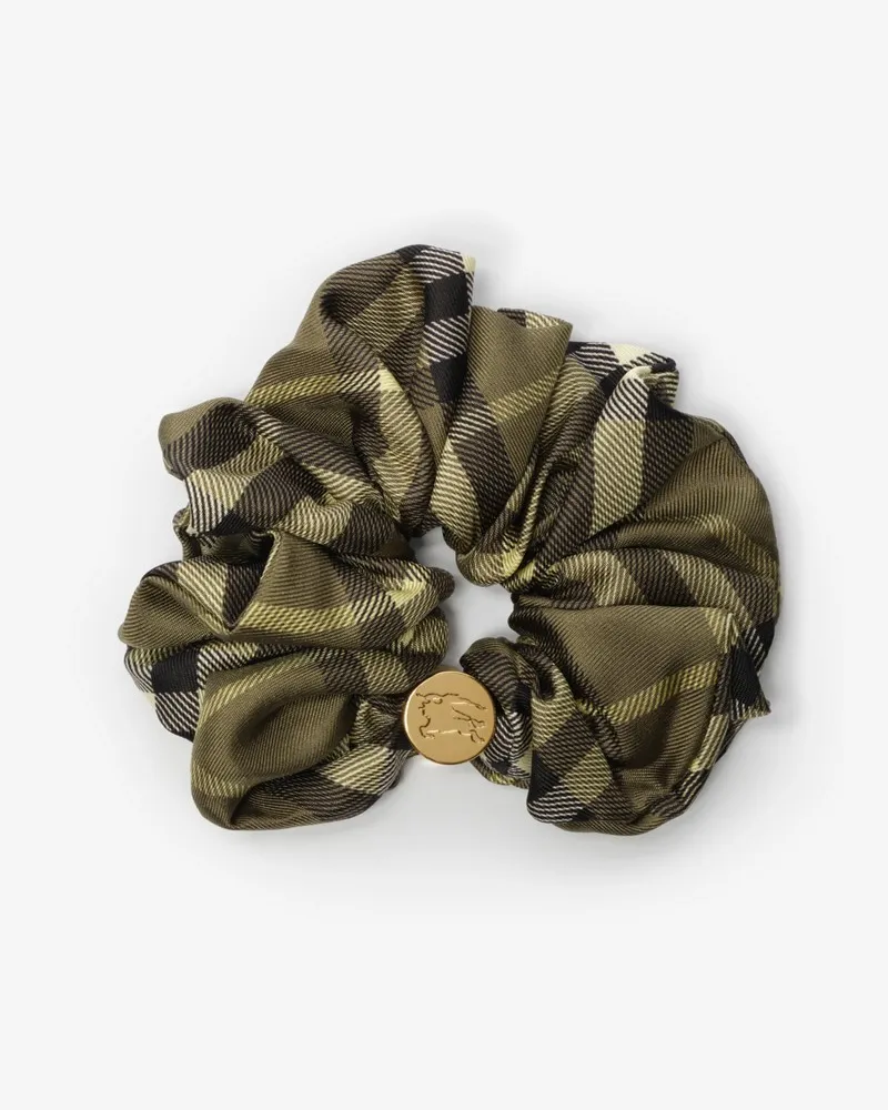 Burberry Seidenscrunchie in Check Pea