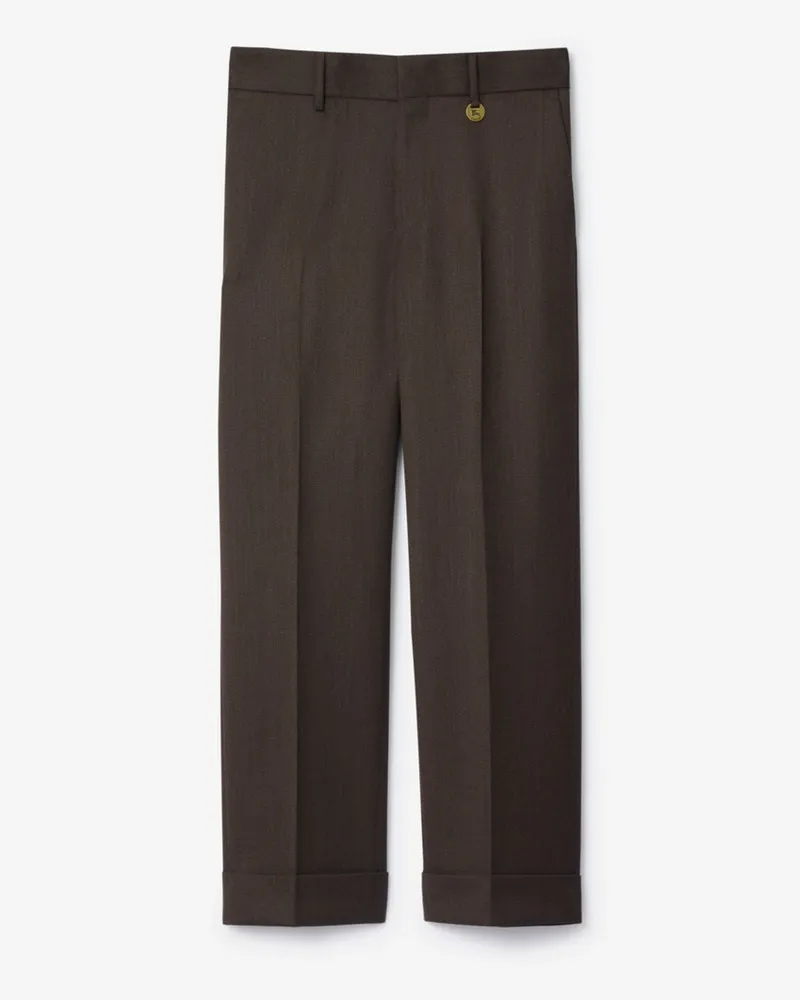 Burberry Elegante Wollhose Carbon-grau