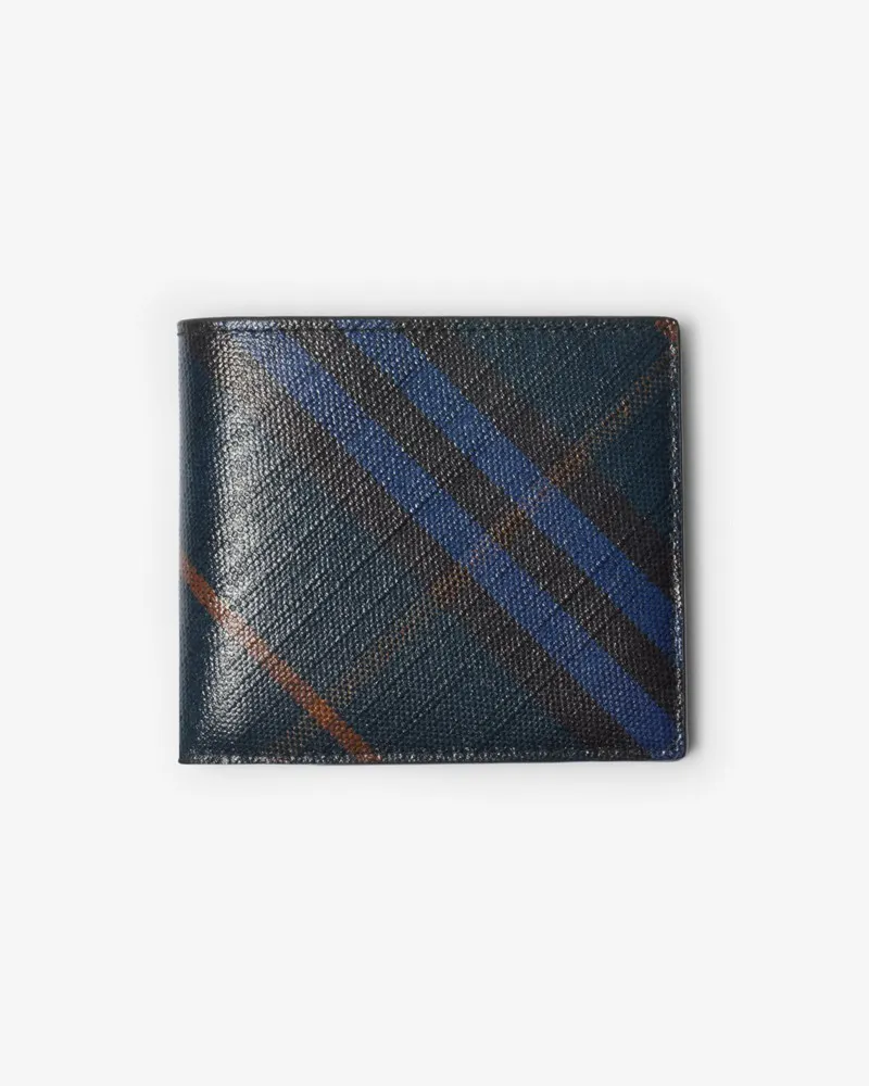 Burberry Faltbrieftasche in Check Midnight