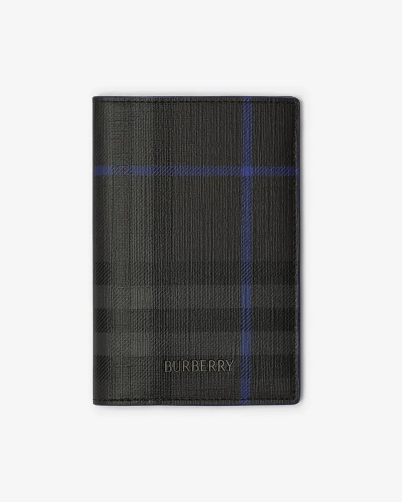 Burberry Passetui „City“ in Check Iron-grau