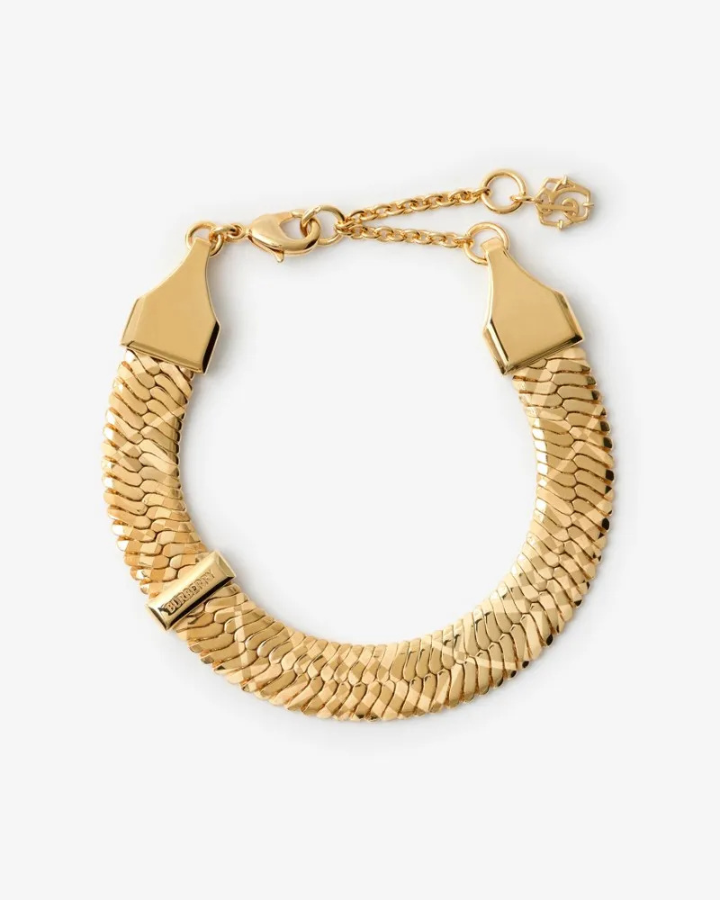 Burberry Armband mit Check-Gravur Gold