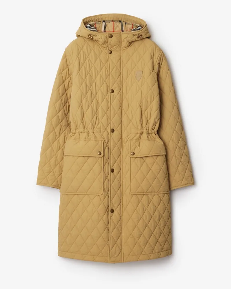 Burberry Gesteppter Nylonparka Flachsfarben