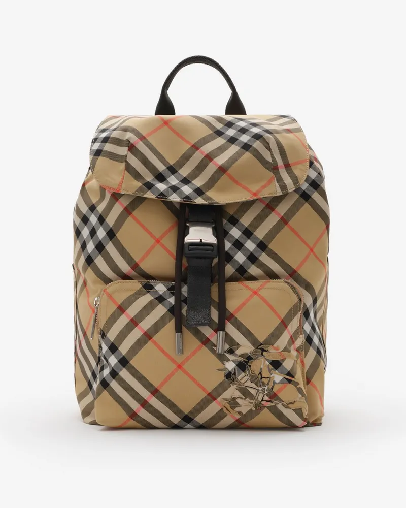 Burberry Rucksack in Check Sand-beige