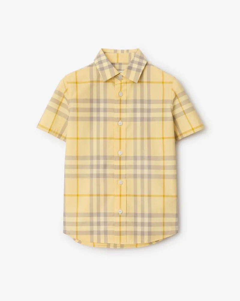Burberry Baumwollhemd in Check Drum