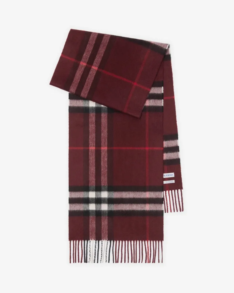 Burberry Kaschmirschal in Check Oxblood