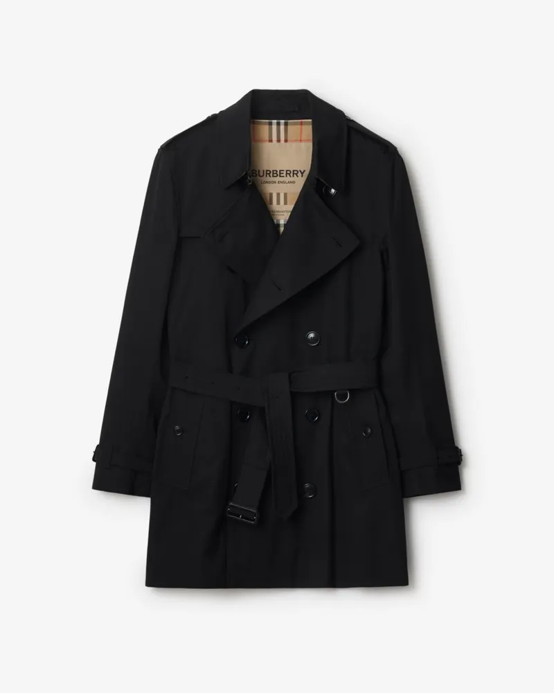 Burberry Kurzer Heritage-Trenchcoat „Kensington Schwarz