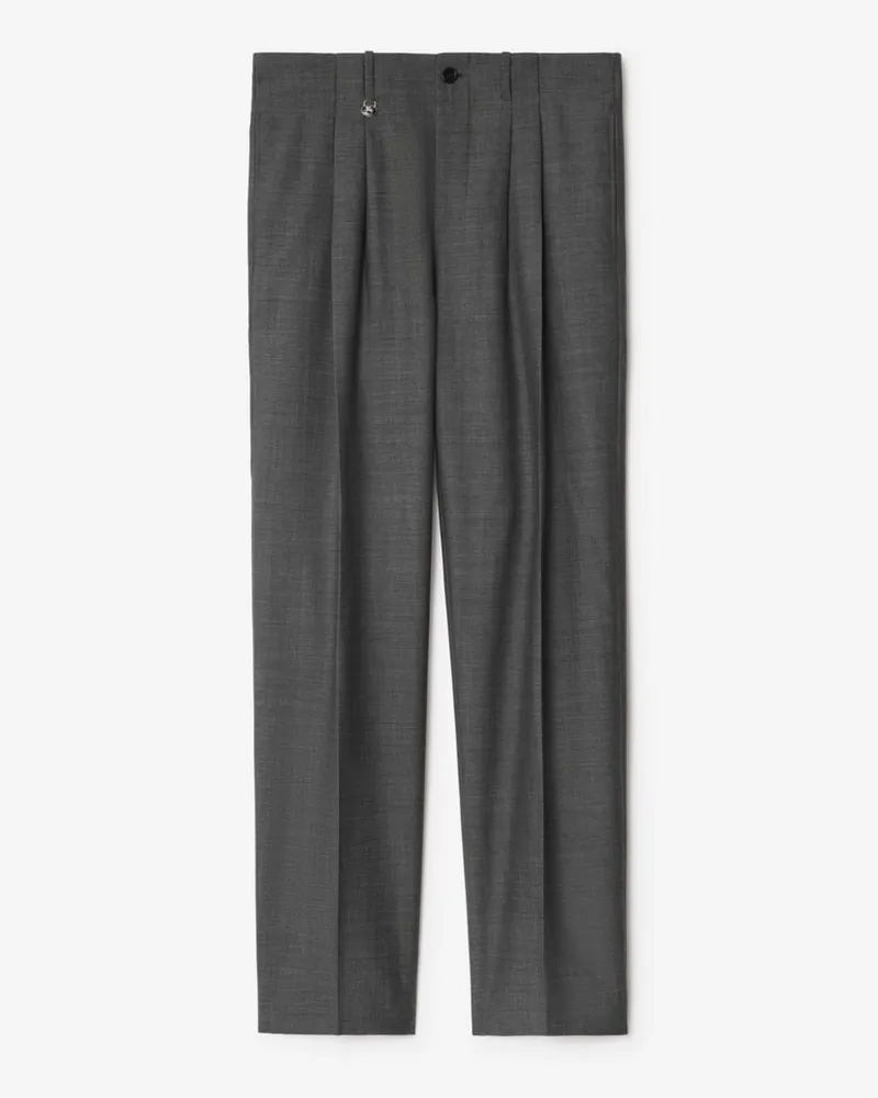 Burberry Elegante Wollhose Gull-grau