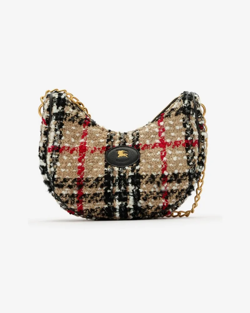 Burberry Tasche „Horseshoe“ mit Kette Vintage-beige